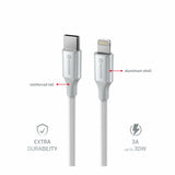 Nabíjecí kabel SWISSTEN USB-C / Lightning 1,2m Stříbrný – obrázek 2